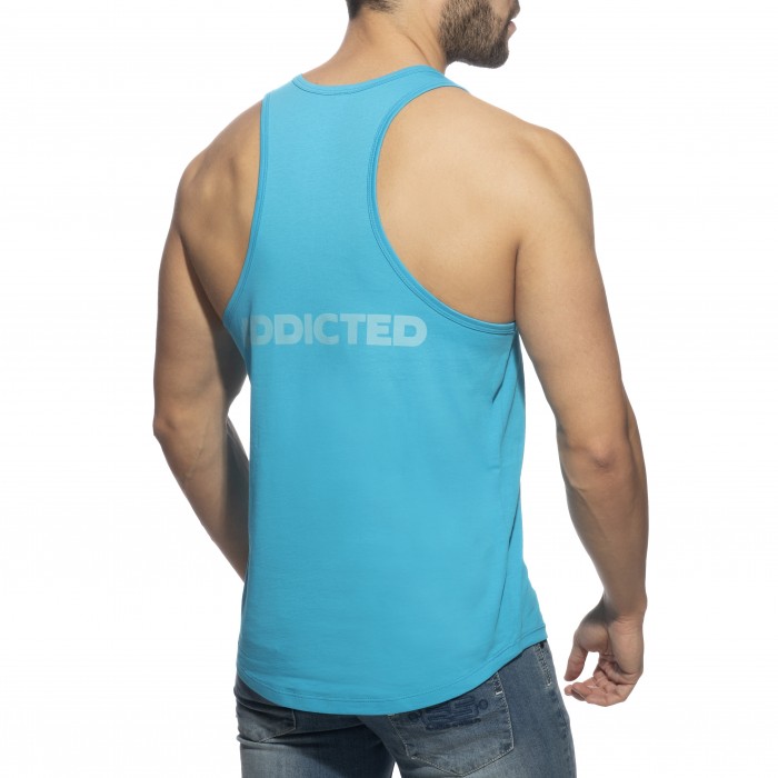  Débardeur U-neck Cotton - turquoise - ADDICTED AD997-C08 