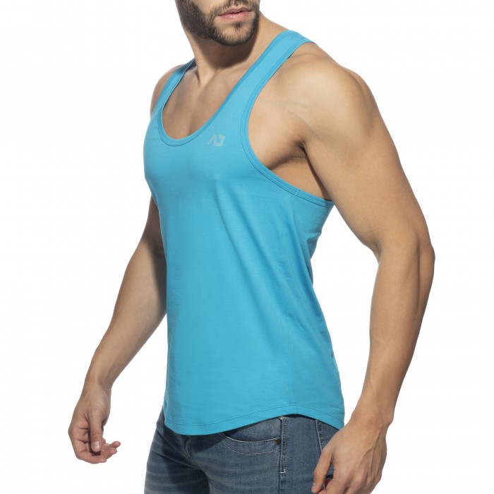  Débardeur U-neck Cotton - turquoise - ADDICTED AD997-C08 