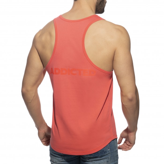  Débardeur U-neck Cotton - corail - ADDICTED AD997-C30 