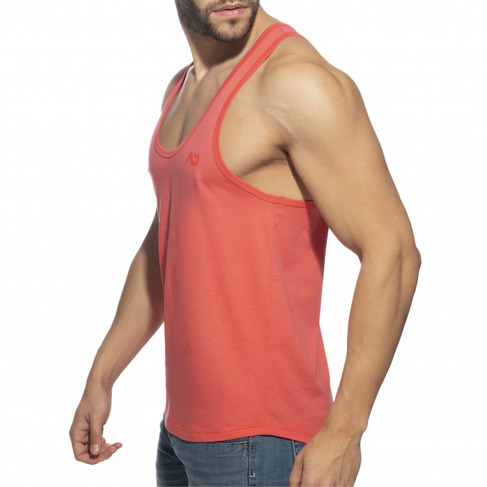  Débardeur U-neck Cotton - corail - ADDICTED AD997-C30 