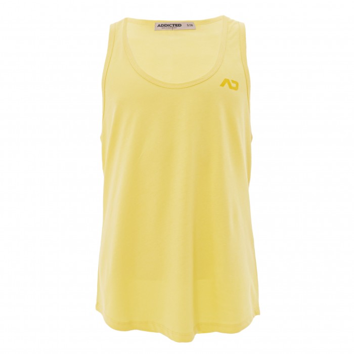 Débardeur U-neck Cotton - jaune - ADDICTED AD997-C03