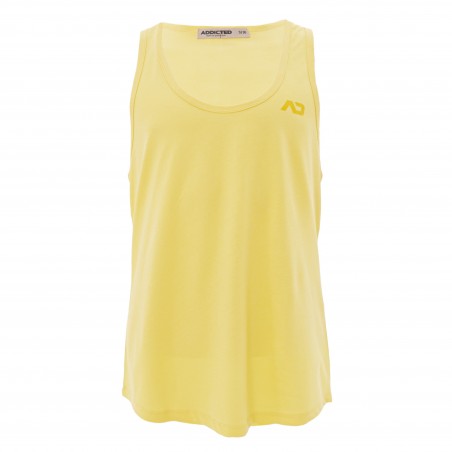 U-neck Cotton - gelb