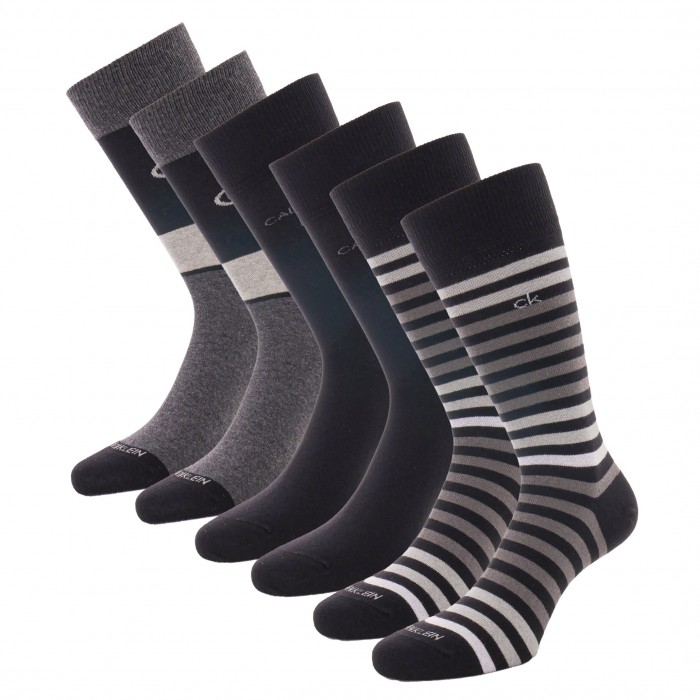  Lot de 3 paires de chaussettes - noir - CALVIN KLEIN 100003014-001 