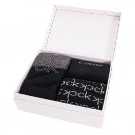  Lot de 3 paires de chaussettes avec logo - noir et gris - CALVIN KLEIN 100004543-001 