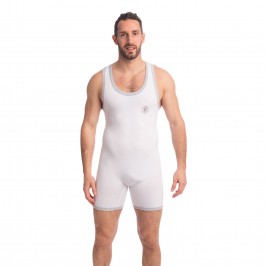  Hypnos - Slip'n Bodysuit Blanc - L'HOMME INVISIBLE HW157-HYP-002 