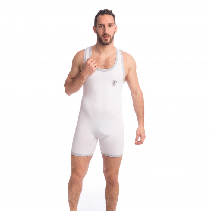  Hypnos - Slip'n Bodysuit Blanc - L'HOMME INVISIBLE HW157-HYP-002 