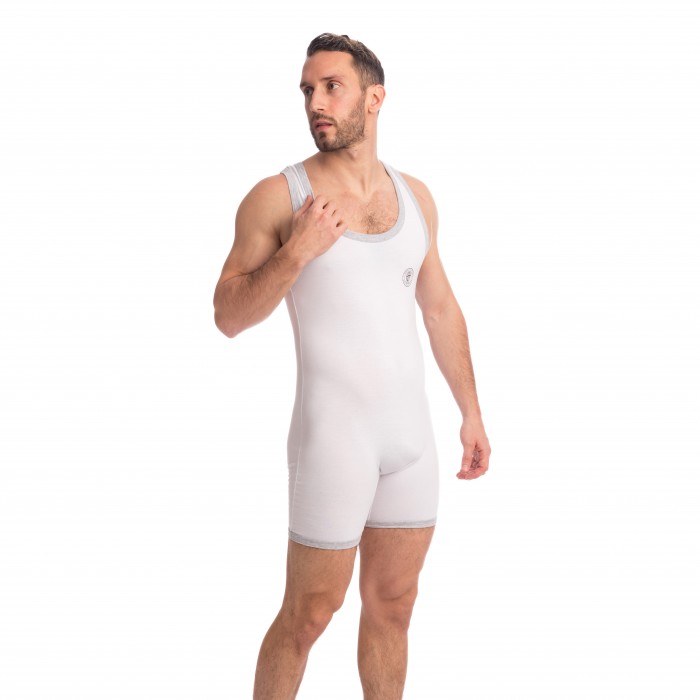  Hypnos - Slip'n Bodysuit Blanc - L'HOMME INVISIBLE HW157-HYP-002 