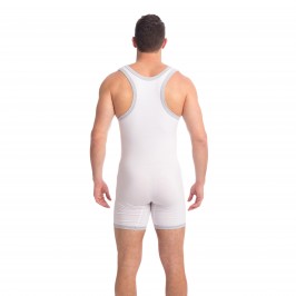  Hypnos - Slip'n Bodysuit Blanc - L'HOMME INVISIBLE HW157-HYP-002 