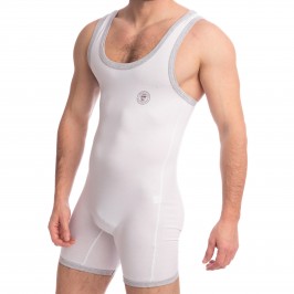  Hypnos - Slip'n Bodysuit Blanc - L'HOMME INVISIBLE HW157-HYP-002 