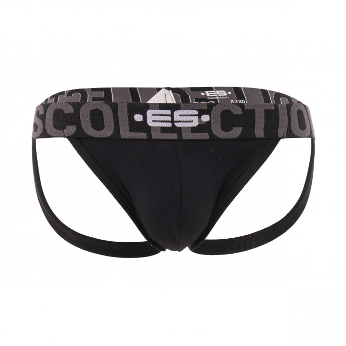 Jockstrap 7 jours, 7 couleurs 3.0 - noir - ES COLLECTION UN489-C10