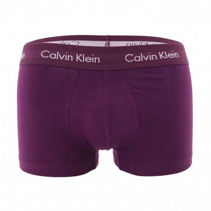  Lot de 3 boxers taille basse Cotton Stretch - violet, bleu et kaki - CALVIN KLEIN U2664G-WHF 