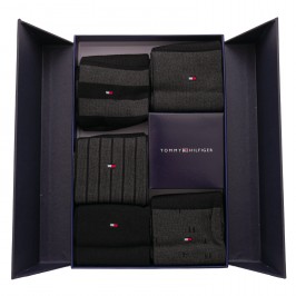  5er-Pack Socken mit Birdseye-Muster - schwarz - TOMMY HILFIGER 701210549-002 