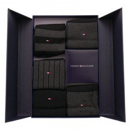  5-Pack Gift Box Bird's Eye Socks - black - TOMMY HILFIGER 701210549-002 
