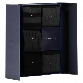  Coffret cadeau de 5 paires de chaussettes - noir - TOMMY HILFIGER 701210549-002 