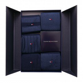 Coffret cadeau de 5 paires de chaussettes - navy - TOMMY HILFIGER 701210549-001 