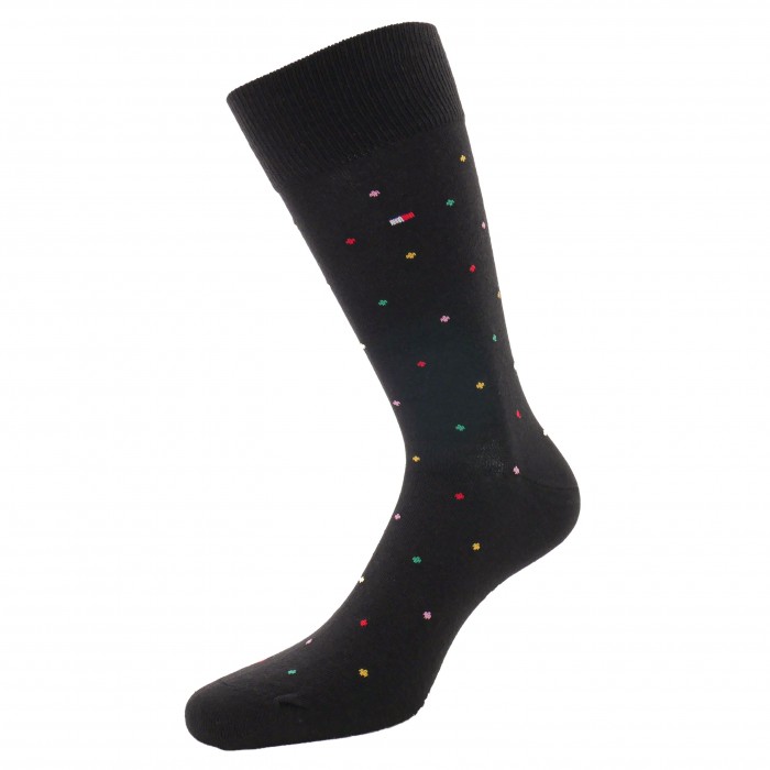 5-Pack Gift Box Stripe Dot Socks - black - TOMMY HILFIGER 701210550-002 