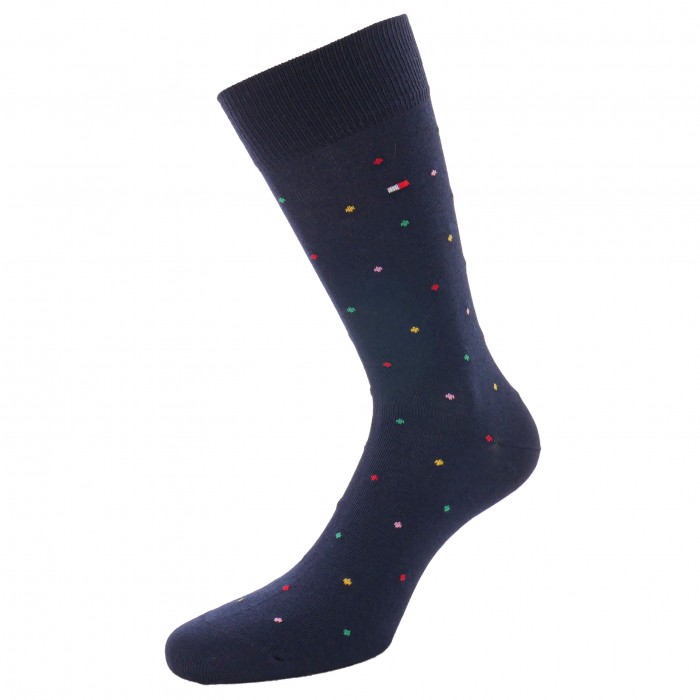  5-Pack Gift Box Stripe Dot Socks - navy - TOMMY HILFIGER 701210550-001 