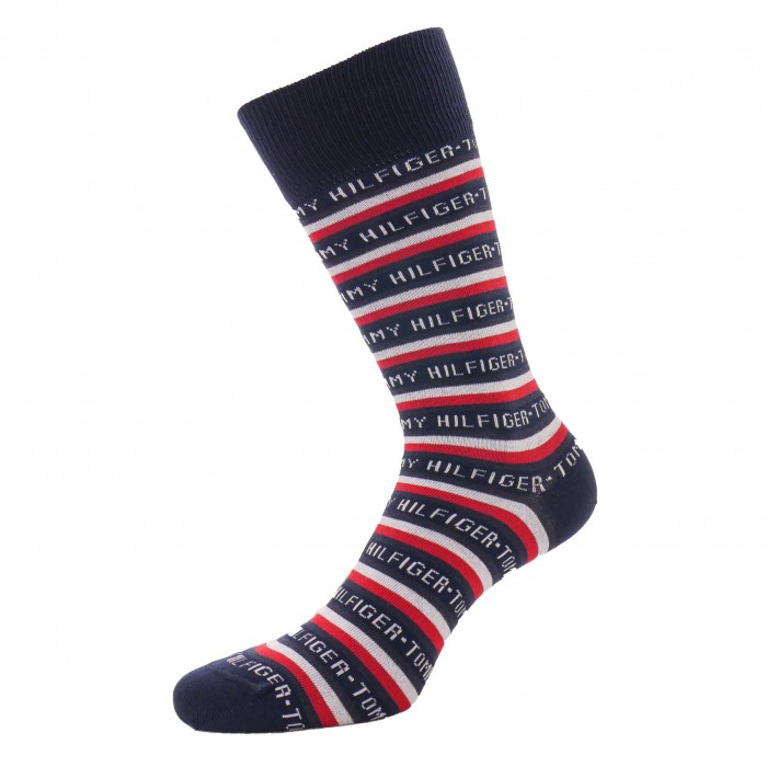  3-Pack Gift Box Stripe Socks - navy - TOMMY HILFIGER 701210901-001 