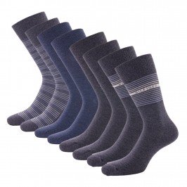 4er-Pack gestreifte Socken in Geschenkbox - jeans - TOMMY HILFIGER 701210548-003