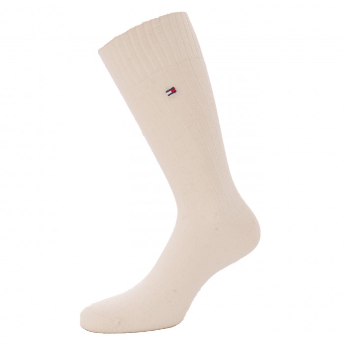  Chaussettes en laine et cachemire - blanc cassé - TOMMY HILFIGER 701210546-001 