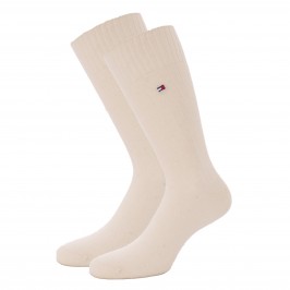  Chaussettes en laine et cachemire - blanc cassé - TOMMY HILFIGER 701210546-001 