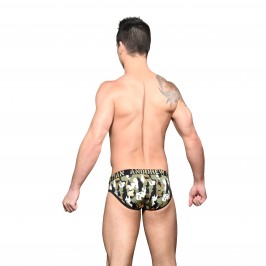  Glam Camouflage Brief w/ Almost Naked - ANDREW CHRISTIAN 92174-MULTI 