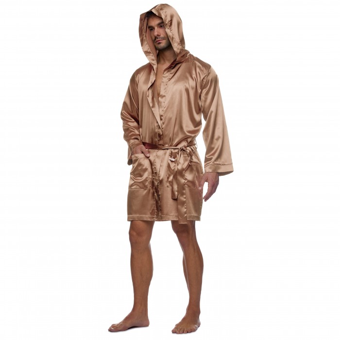  Peignoir Core Satin - marron - MODUS VIVENDI 21651-BROWN 