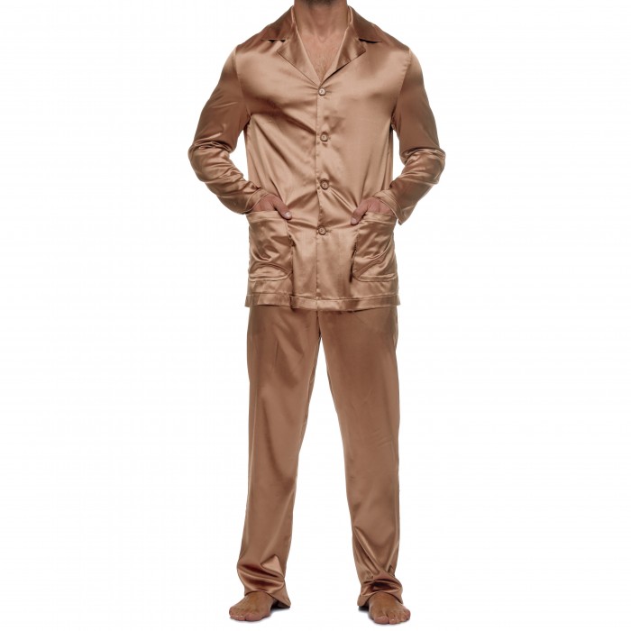  Pyjama Core Satin - marron - MODUS VIVENDI 21652-BROWN 