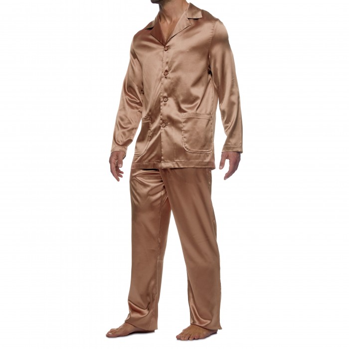  Pyjama Core Satin - marron - MODUS VIVENDI 21652-BROWN 