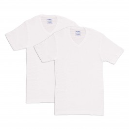 Set of 2 white T-shirts,...