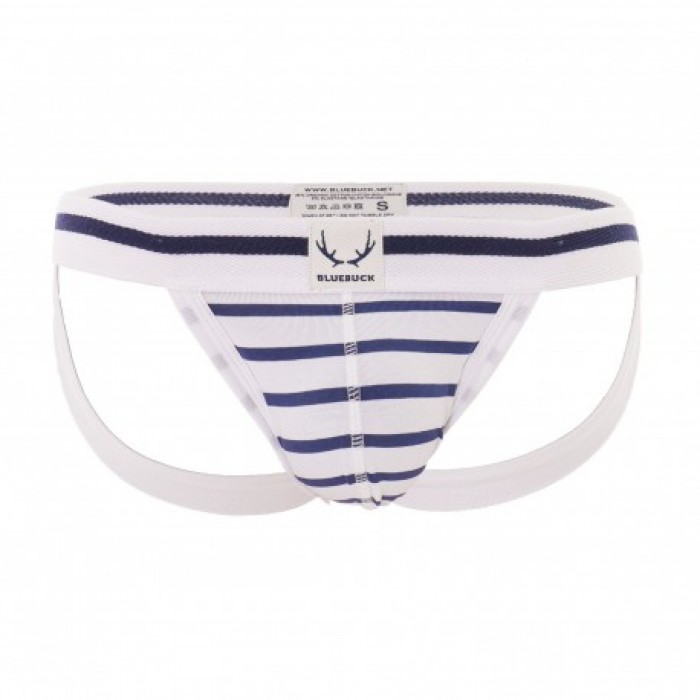 JockStrap blanc marin - ref :  JO-WSWB 