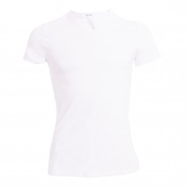 T-shirt col V Classic blanc - HOM 400206 0003