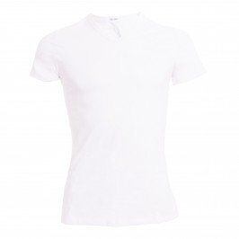 T-shirt col V Classic blanc - HOM 400206 0003