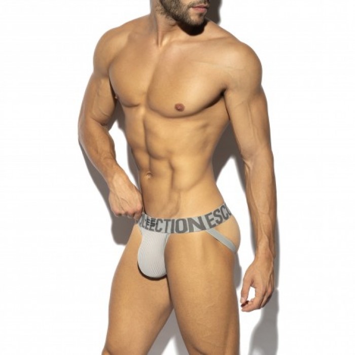  Jockstrap Recycled Rib - gris - ES COLLECTION UN494-C11 