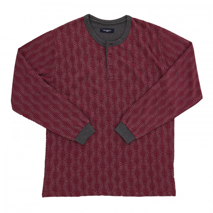  Plush pajamas with Geometric Print - red - GUASCH GP760-659 