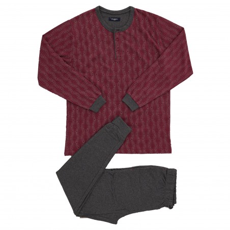 Felpa Pyjama geometrisch bedruckt - rot