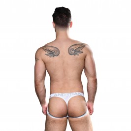  Jockstrap Snow Sheer w/ Almost Naked - ANDREW CHRISTIAN 92249-WHTSL 