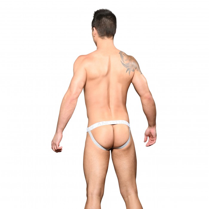  Snow Sheer Arch Jock w/ Almost Naked - ANDREW CHRISTIAN 92248-WHTSL 