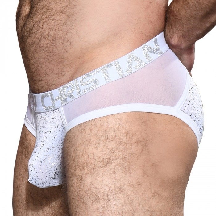  Brief Snow Sheer Arch w/ Almost Naked - ANDREW CHRISTIAN 92247-WHTSL 