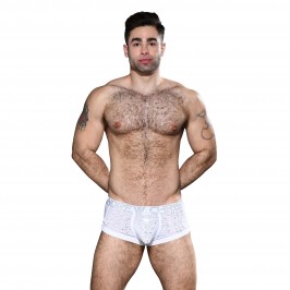  Boxer Snow Sheer w/ Almost Naked - ANDREW CHRISTIAN 92251-WHTSL 