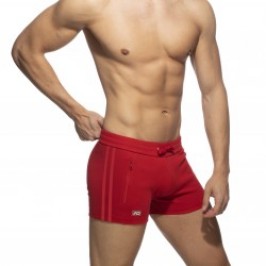  Zip pocket sports short - rouge - ADDICTED AD1002-C06 