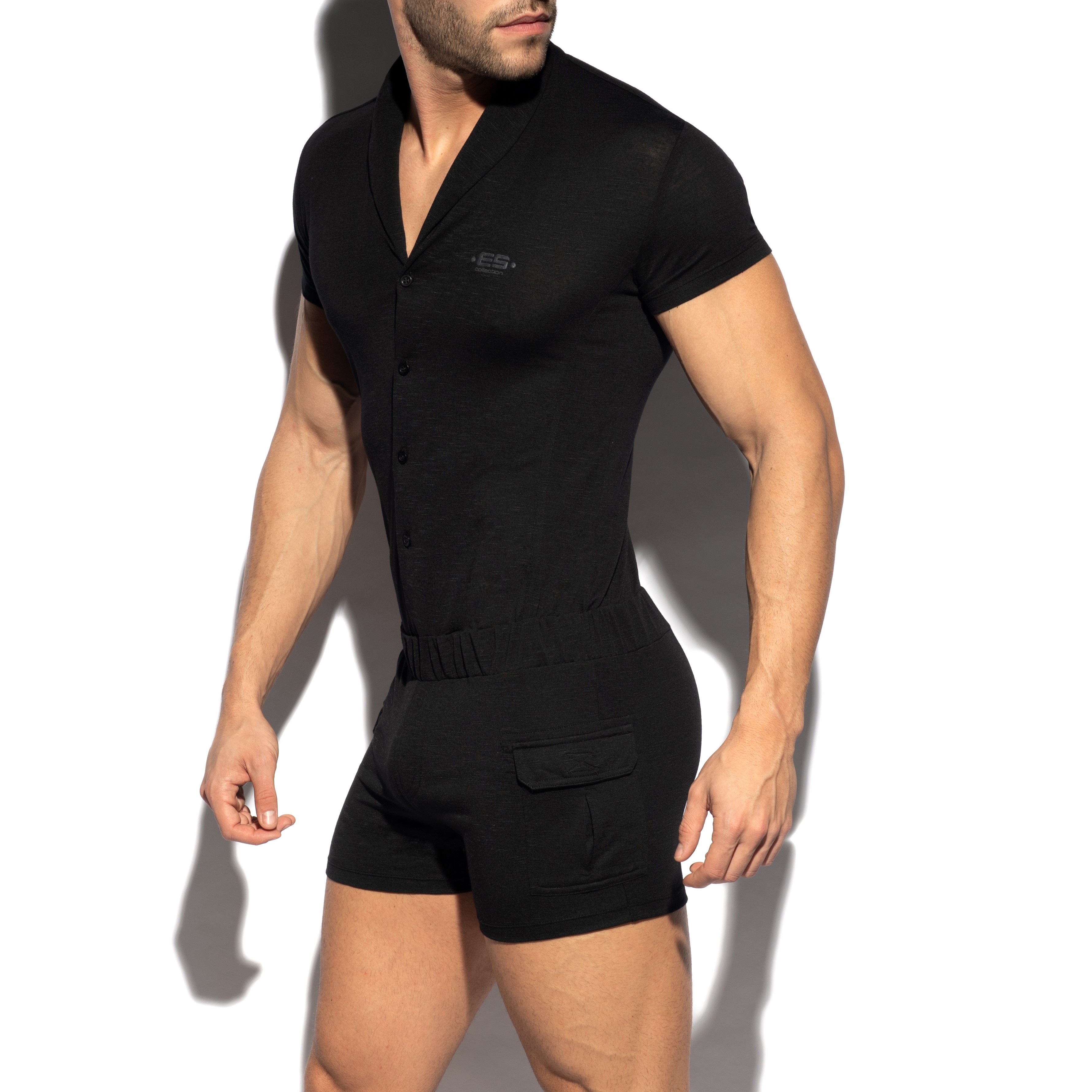 Curio Navy Seamless Bodysuit  Men's seamless Wrestling singlet Bodysuit