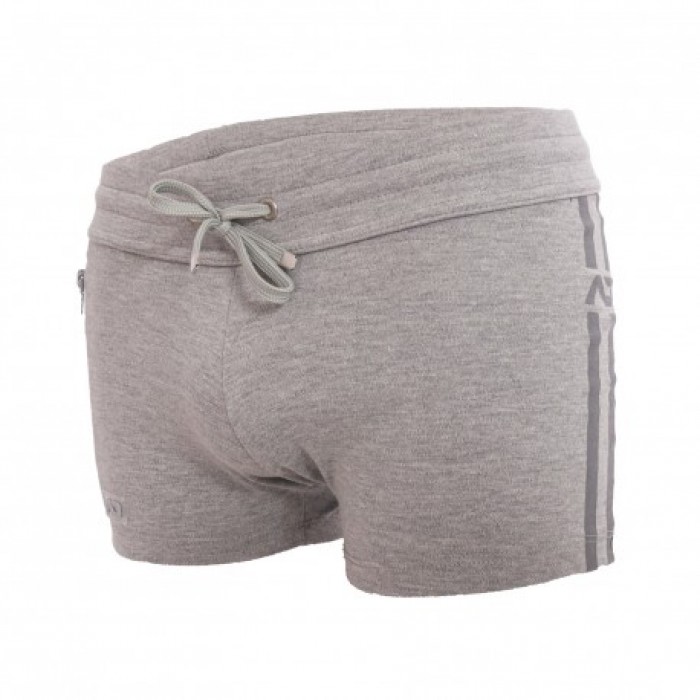  Zip pocket sports short - gris - ADDICTED AD1002-C11 