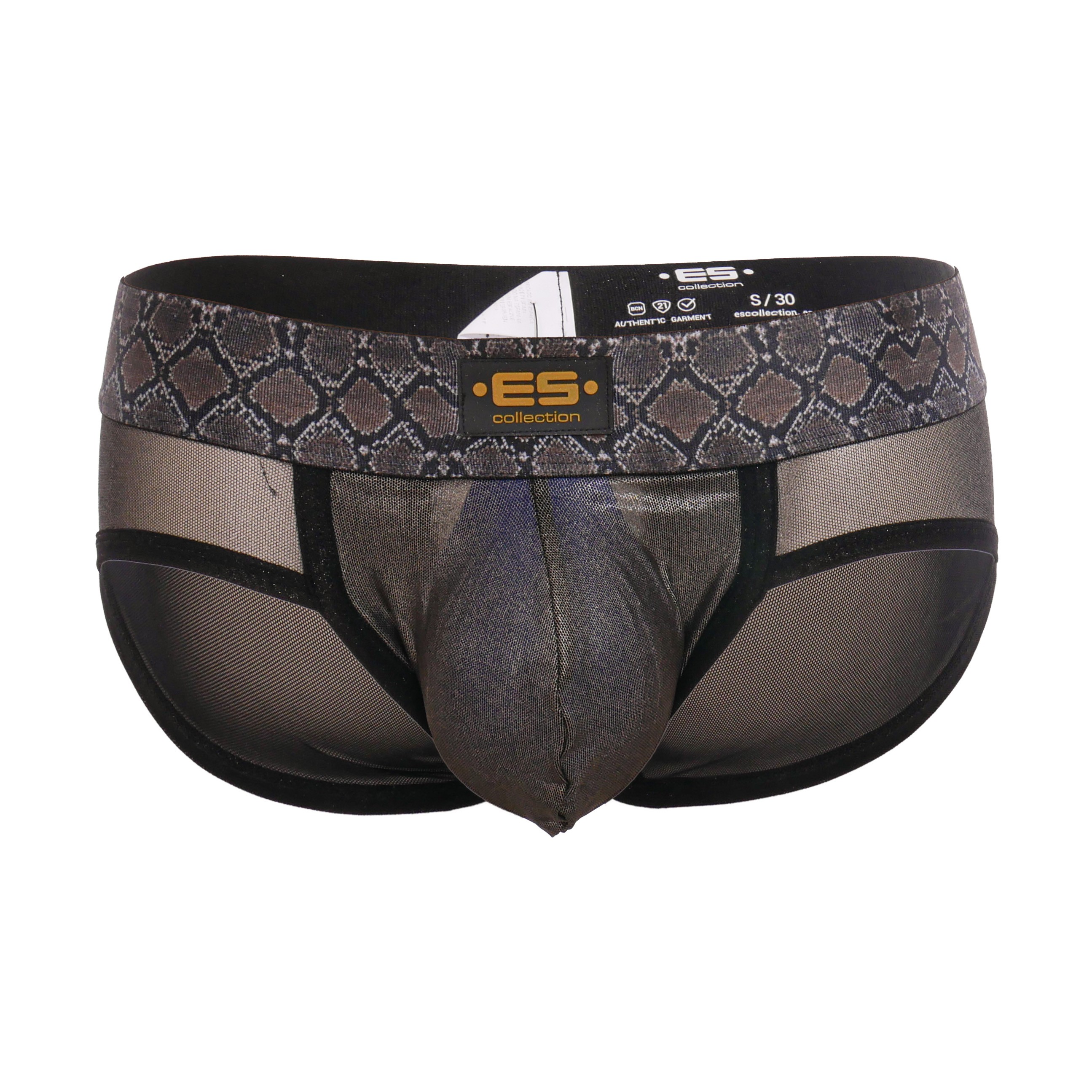 Manstore Open Mesh Sports Brief Black