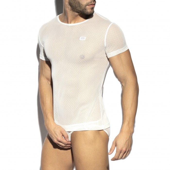  T-shirt Plumetti - blanc - ES COLLECTION TS296-C01 