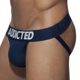  Jock Push-up mesh - blu - ADDICTED AD773 C09 