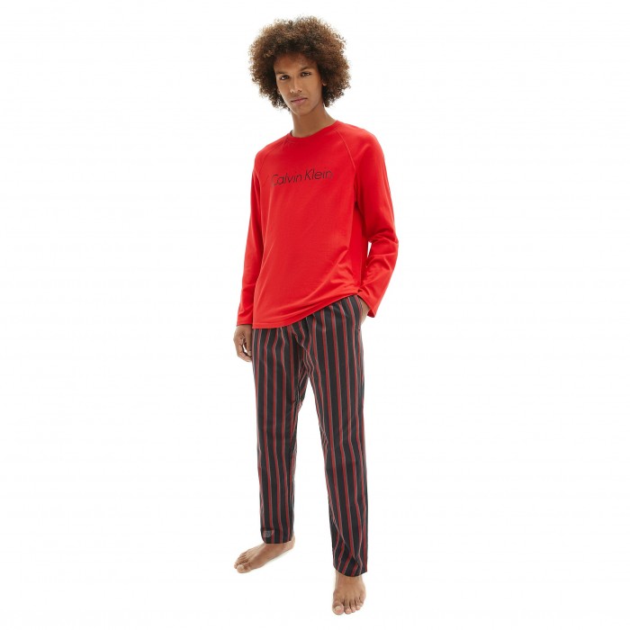  Ensemble de pyjama long Modern Structure - rouge - CALVIN KLEIN NM1590E-WHP 