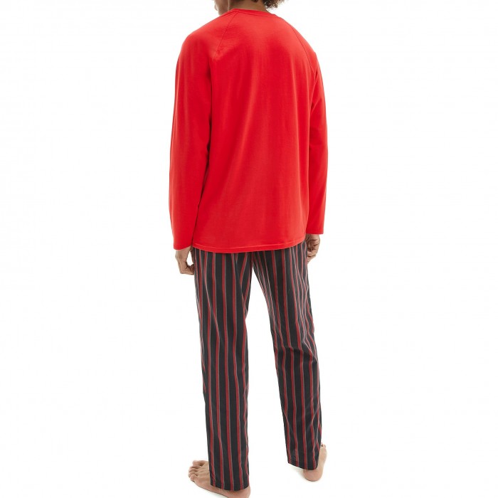  Ensemble de pyjama long Modern Structure - rouge - CALVIN KLEIN NM1590E-WHP 