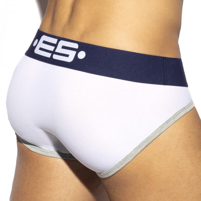  Slip Sportive - blanc - ES COLLECTION UN493-C01 