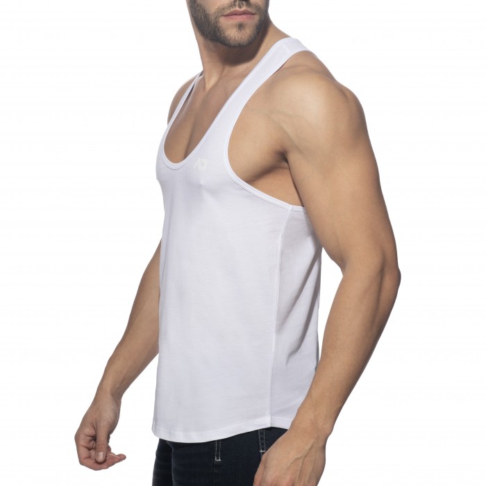  Débardeur U-neck Cotton - blanc - ADDICTED AD997-C01 